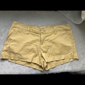 Mossimo Supply Co yellow shorts